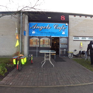starting point, Angels Cafe, MIldenhall