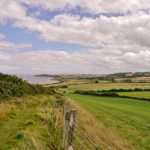 Looking back at Kilve from Quantock's Head