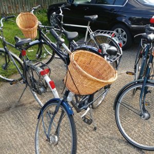 Ladies Town Bikes With Wicker Basket