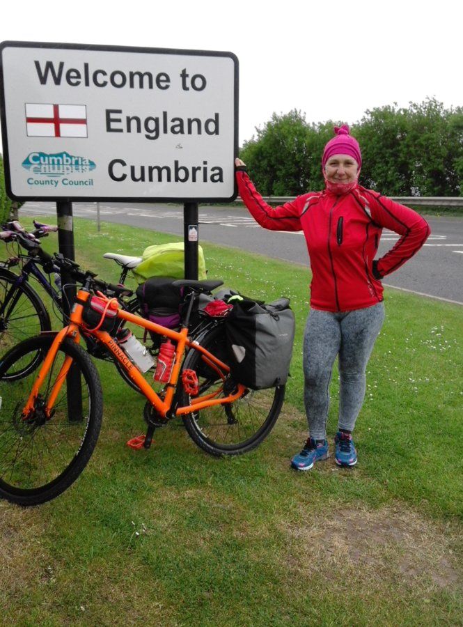 I cycled to England from Scotland!