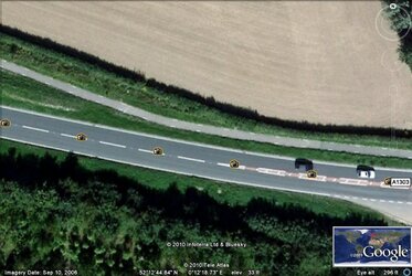 Cycle path and A road near Quy, Cambs..jpg