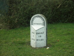 Ackworth. Barnsley Road. MileStone. 1.JPG