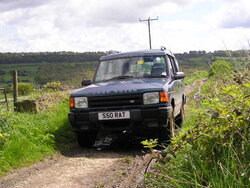 Discovery. S50 RAT. Green-Laning. Castle Hill. Clough Hall Lane. 1.JPG