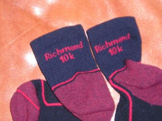 Miscellania. Richmond 10K socks.JPG