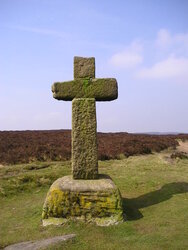 West Yorkshire Scenes. Ilkley. Ilkley Moor. KeighleyGate. Cowpers Cross.JPG