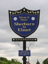 North Yorkshire Scenes. Sherburn-in-Elmet. Town Crest.JPG