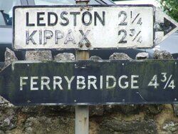 North Yorkshire Scenes. Ledsham. Road-Signs.JPG