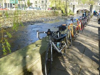 Bike parking by the river.JPG