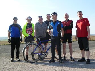 The gang all back together at the top of the mega climb.JPG