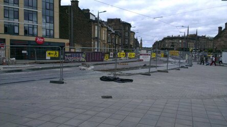 Tram Works outside Haymarket.jpg