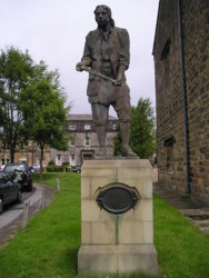 West Yorkshire Scenes. Otley. Thomas Chippendale Statue.JPG