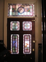 The Laurels. Stained Glass. Front Door (29.5.05).JPG