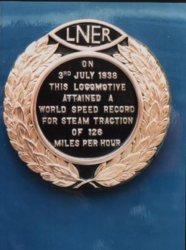 LNER. 4468 Mallard (2). World Record Plaque.jpg