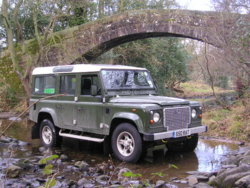 Defender. S50 RAT. Green-Laning. West Yorkshire. Otley. Dob Park Bridge. 5.JPG