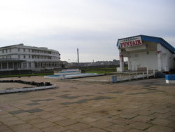 Lancashire. 27.10.04. Morecambe. Super Swimming Stadium, Remains of. 1.JPG Lancashire. 27.10.04. Morecambe. Super Swimming Stadium, Remains of. 1.JPG