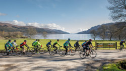 Etape Loch Ness 2018 riders at Fort Augustus  by Paul Campbell.jpg