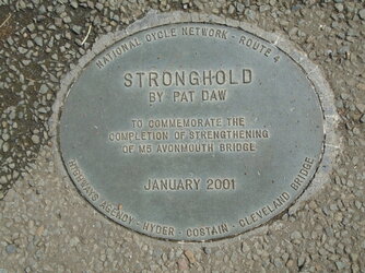 220516-7462 M5 Avonmouth bridge commemorative spanner Stronghold -plaque.JPG