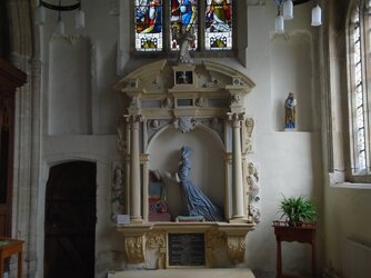 220610-8090 Axbridge St John the Baptist  Marita Prowse monument-S aisle.JPG