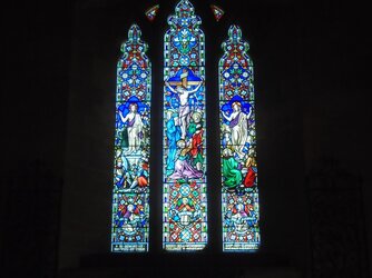 220709-8995 Shapwick Blessed Virgin Mary E window-in memory Henry Bull.JPG