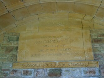 220711-9101 Tortworth-St Leonard Julia Countess Ducie memorial seat-plaque.JPG