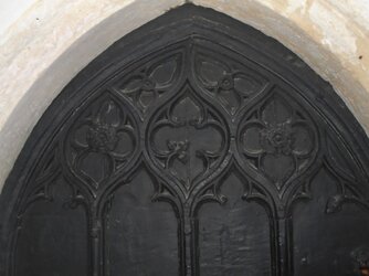 220723-9401 Badgworth-St Congar  S door tudor carving.JPG