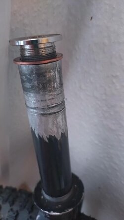 Ecosmos High Spped Folding Bike Damage Fork Pole Headset.JPG