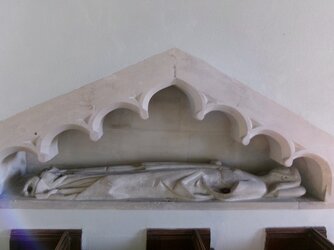 250331-0603  Littleton Drew All Saints-C15 woman wimple effigy in nave niche.JPG