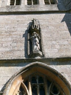 250407-0739 Grittleton St Mary-W tower Madonna.JPG