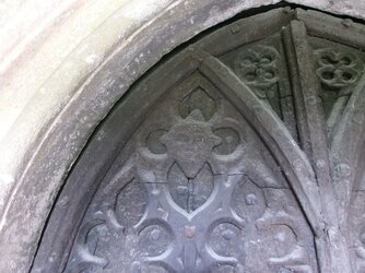 250523-1695 Moorlinch St Mary door head decoration-left.JPG