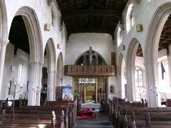260509-4631 Wellow-St Julian the Hospitaller-nave view rood screen-chancel.JPG