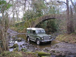 Defender. S50 RAT. Green-Laning. West Yorkshire. Otley. Dob Park Bridge. 6.JPG