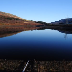 Looking up the valley from Rhodeswood Reservoir dam