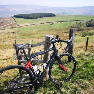 Monks Road pitstop after long climb