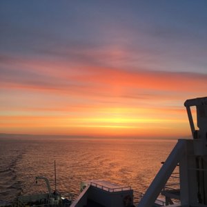 Sunrise on the Ferry