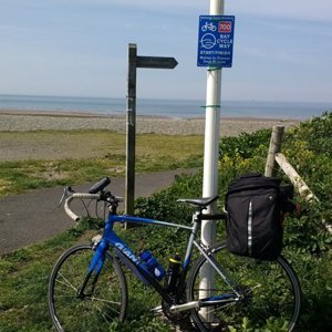 Start of Bay Cycle Way on Walney Island