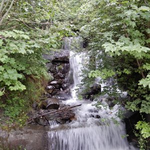 Cascade (upper) partway up Saint-Michel-de-Maurienne to Col de Beau Plan climb