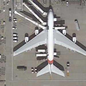 A380 at Heathrow