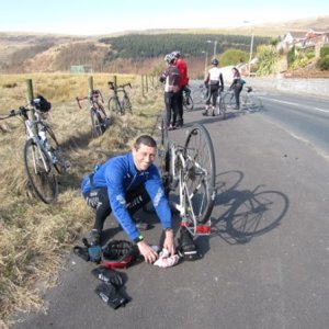 20130406 Dragon ride (5) early puncture stop.JPG