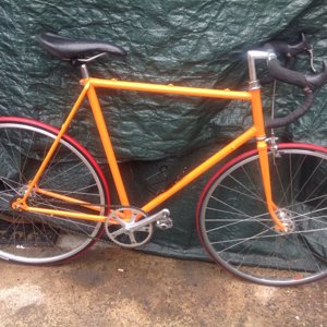 Bright Orange Fixie