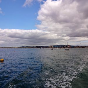 Crossing the River Exe on the ferry