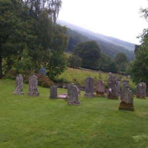 Grave stones at Rob Roy's cemetary