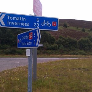 Towards lunch in Tomatin before the Slochd ascend.jpg
