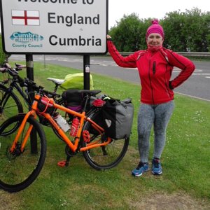 I cycled to England from Scotland!