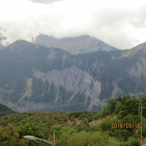 View from outside hotel near top of Alpe d'Huez