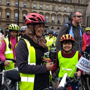 Ibrox Muslem ladies cycling group