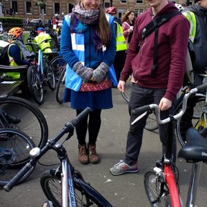 Eilidth, a ride leader, and Jake