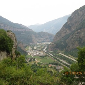 View from Lacets de Montvernier towards Saint-Jean-de-Maurienne