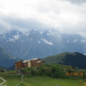 Alpe dHuez, viewed from Hotel Les Grandes Rousses