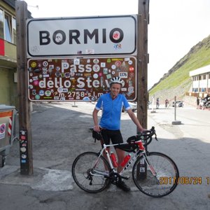 Passo dello Stelvio, after my 2nd climb up it in 1 day