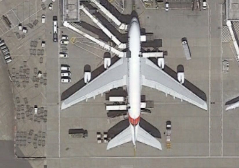 A380 at Heathrow